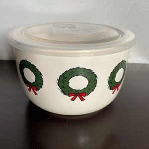 New Rae Dunn “JOY” Ceramic Bowl with Lid